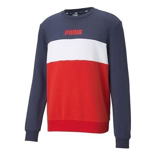 Puma Double Down Sweatshirt 'Red White Navy' 587156-06 sold by KicksCrew