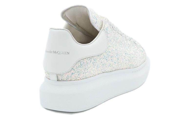 (WMNS) Alexander McQueen Oversized Glitter Sneaker 'Silver' 558944W4SA18316 sold by KicksCrew product image thumbnail 4