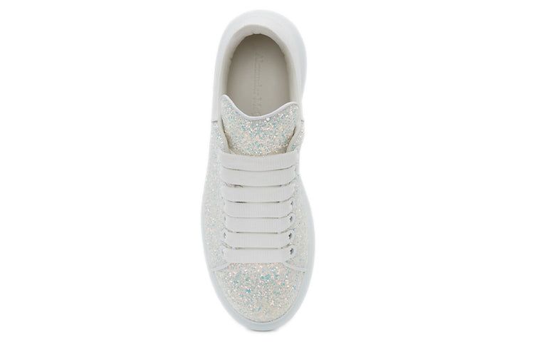 (WMNS) Alexander McQueen Oversized Glitter Sneaker 'Silver' 558944W4SA18316 sold by KicksCrew product image thumbnail 5