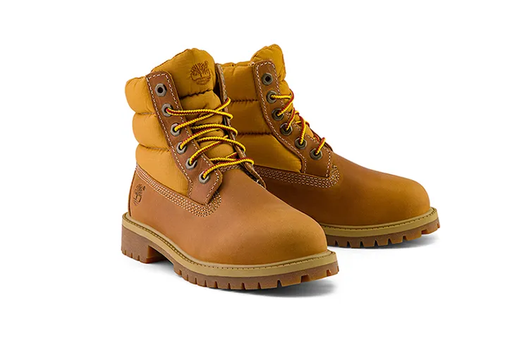 (GS) Timberland Premium 6 Inch Quilt Waterproof Boots 'Wheat' A1H9D sold by KicksCrew product image thumbnail 3
