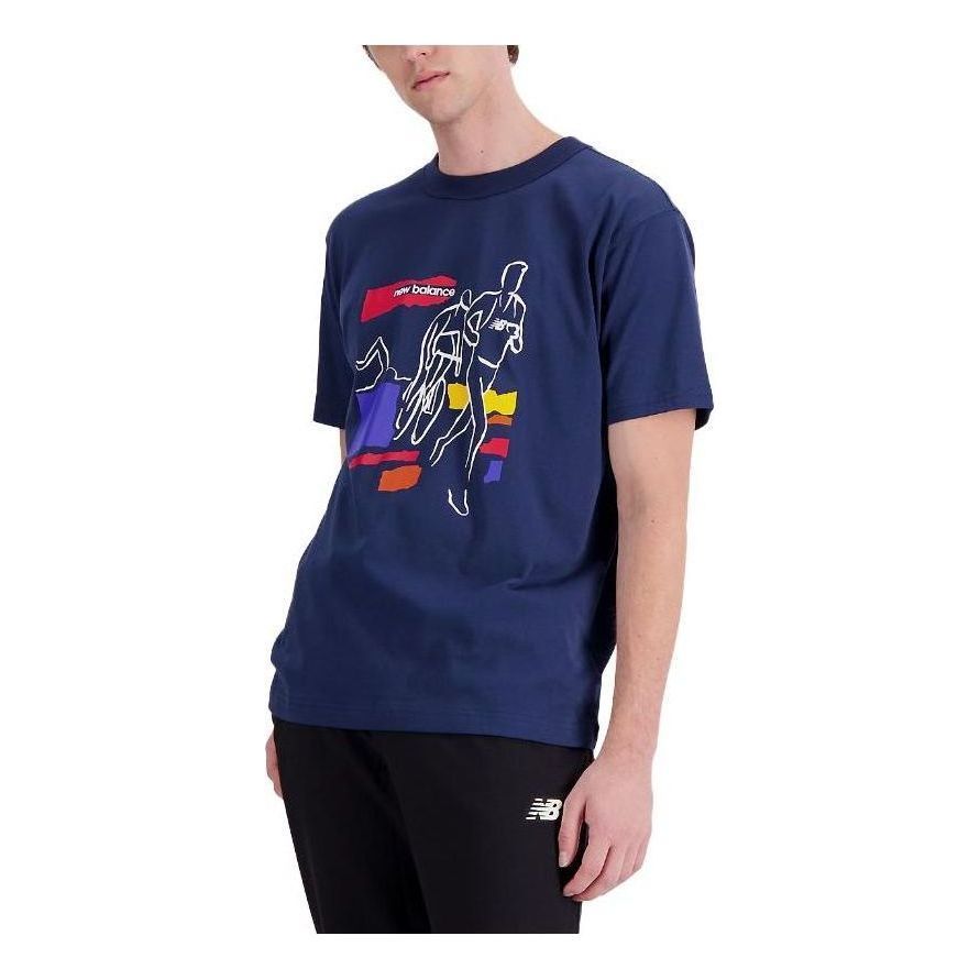 New Balance Athletics Graphic T-Shirt 'Navy' MT33500-NNY sold by KicksCrew