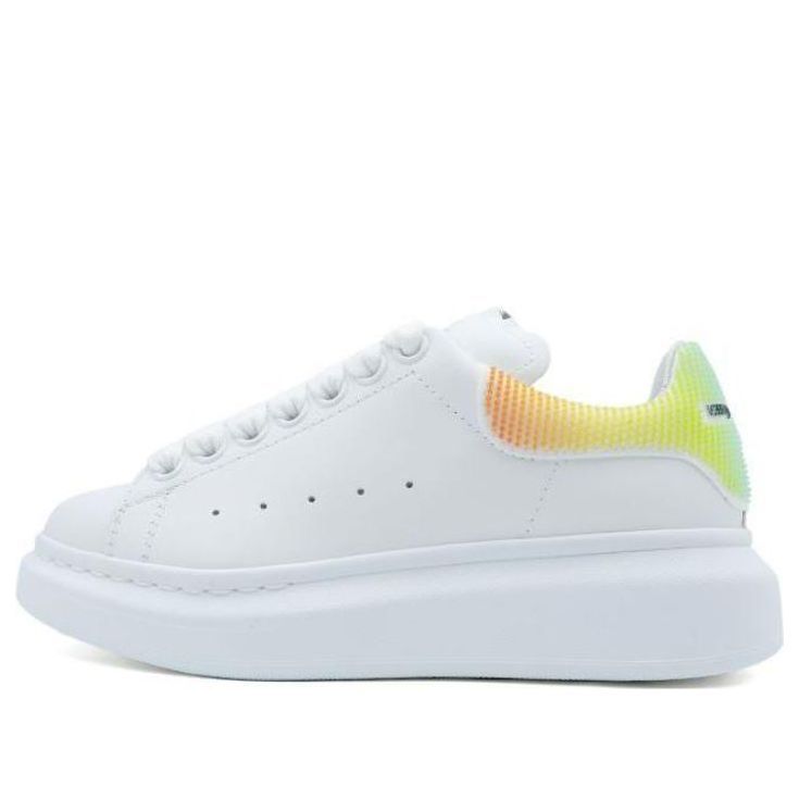 (WMNS) Alexander McQueen Larry Oversized Low-Top Sneakers 'White Multi' 708070WICG49035 sold by KicksCrew