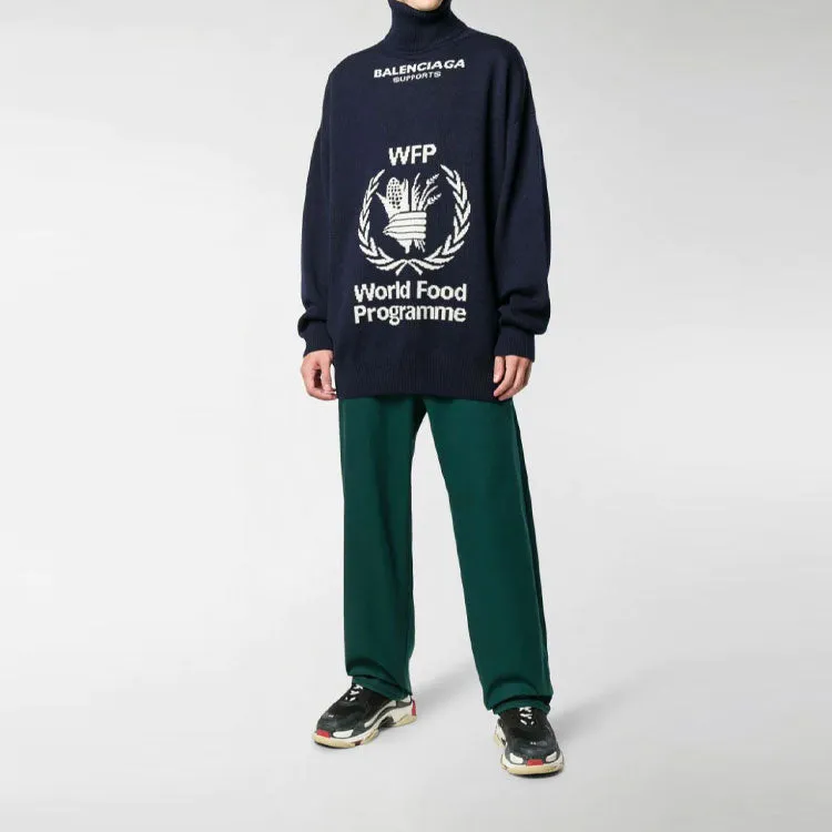 Balenciaga x World Food Programme Jumper 'Navy White' 542703T15074177 sold by KicksCrew product image thumbnail 2