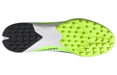 Adidas X Crazyfast.3 Turf Boots 'White Core Black Lucid Lemon' ID9337 sold by KicksCrew