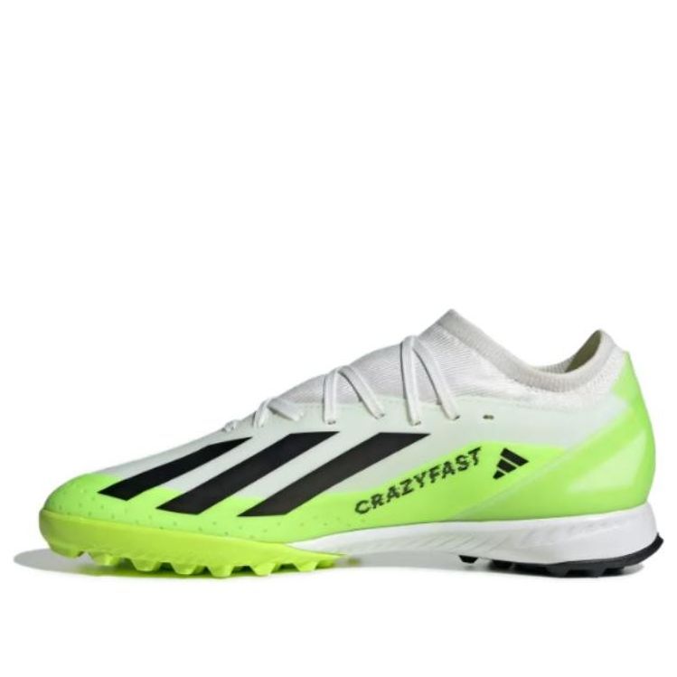 Adidas X Crazyfast.3 Turf Boots 'White Core Black Lucid Lemon' ID9337 sold by KicksCrew
