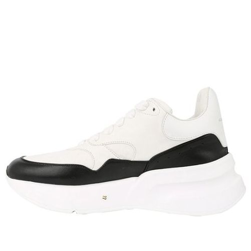 (WMNS) Alexander McQueen Oversized Runner in Nappa Calf Leather 'White Black' 533710WHT999034 sold by KicksCrew