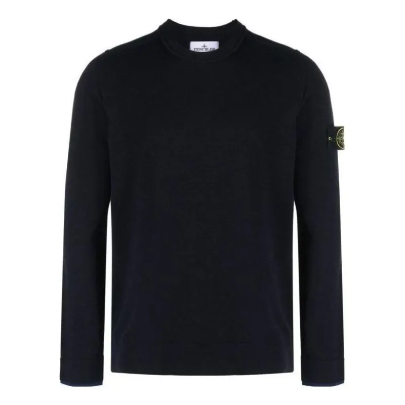 STONE ISLAND Wool Knit 'Black' 7915526A1-V0020 sold by KicksCrew