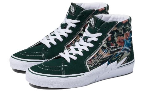 Vans Sk8-Hi High Top Suede Sneakers 'Green Multi' VN0A5JIVYXH sold by KicksCrew