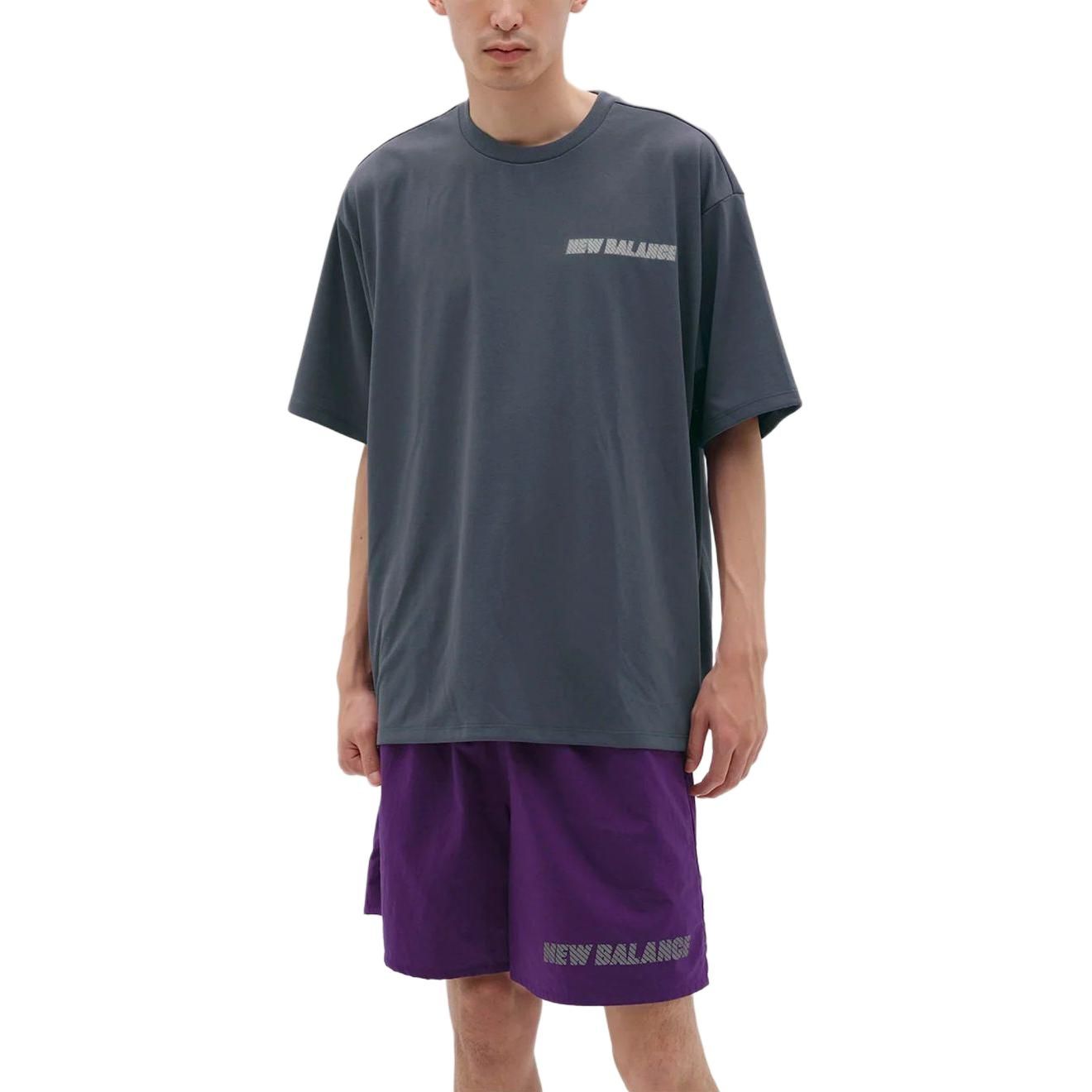 New Balance MET24 Reflection NB Logo T-Shirt 'Graphite' AMT45005-GT sold by KicksCrew product image thumbnail 4