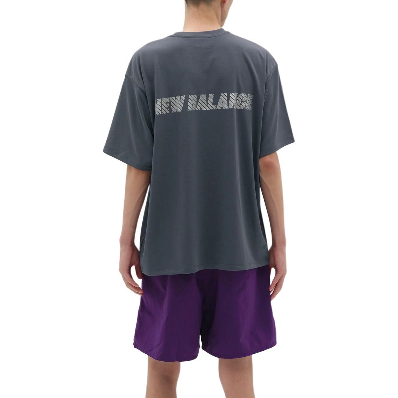 New Balance MET24 Reflection NB Logo T-Shirt 'Graphite' AMT45005-GT sold by KicksCrew product image thumbnail 5