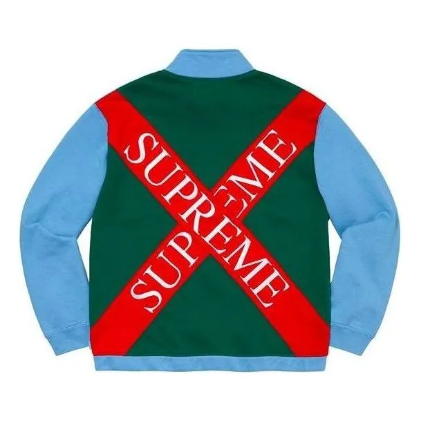 Supreme Cross Half Zip Sweatshirt 'Blue Green Red' SUP-SS20-646 sold by KicksCrew product image thumbnail 2