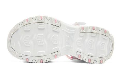 (GS) Skechers D'lites Sandals 'White Pink' 664134L-WHT sold by KicksCrew