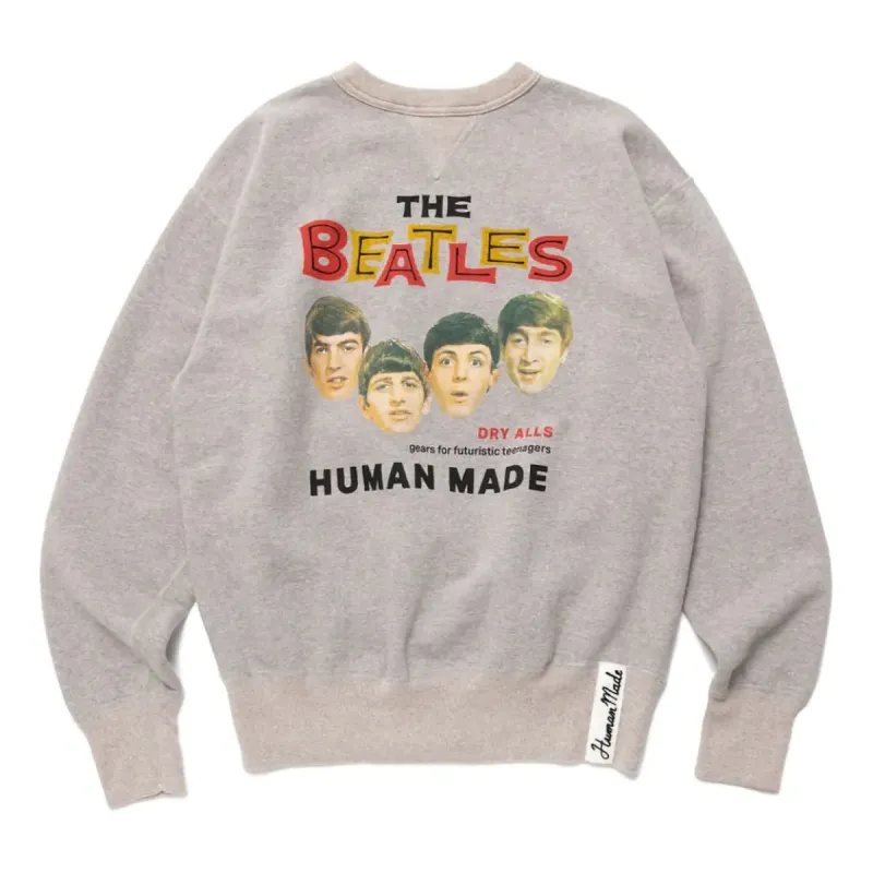 HUMAN MADE Beatles Sweatshirt 'Grey' HM24CS023 sold by KicksCrew