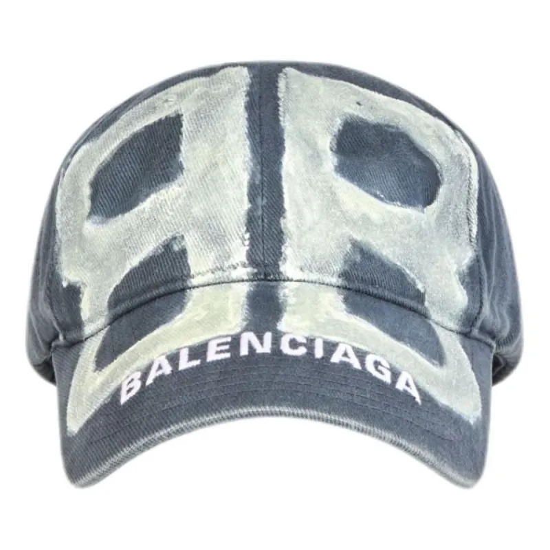 Balenciaga BB Sprayed Cap 'Grey White' 673321410B21177 sold by KicksCrew