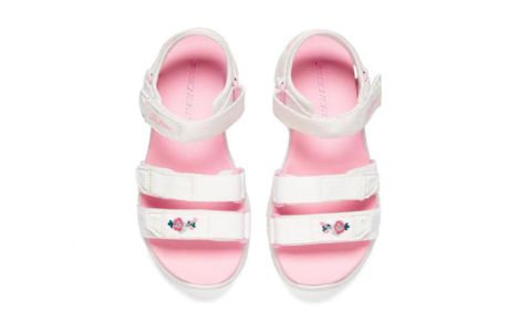 (GS) Skechers D'lites Sandals 'White Pink' 664134L-WHT sold by KicksCrew