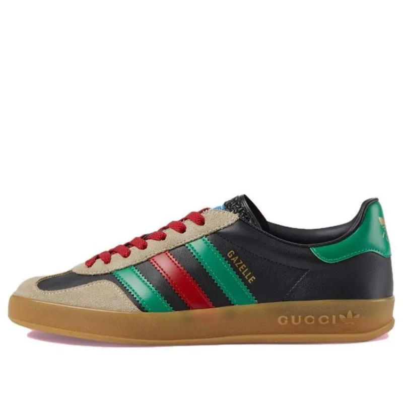 Adidas Gazelle X GUCCI Low Cut Sneakers 'Black Green Red' 726488-AAA43-9549 sold by KicksCrew