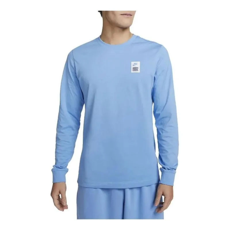 Nike Basketball Long Sleeve T-Shirt 'Sky Blue' DZ2690-416 sold by KicksCrew