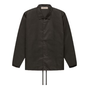 Fear of God Essentials FW22 Nylon Coaches Jacket 'Off Black' FOG-FW22-609 sold by KicksCrew
