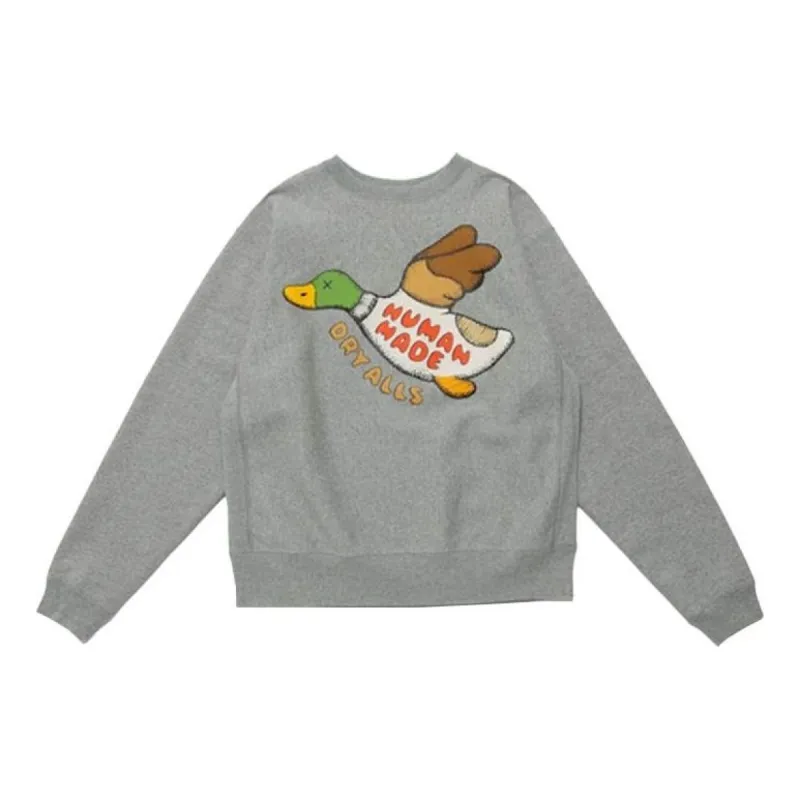 HUMAN MADE x KAWS #2 Sweatshirt 'Grey' XX22CS006 sold by KicksCrew