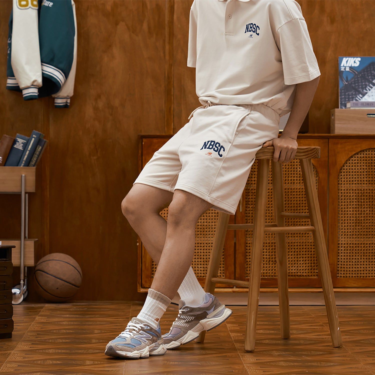 New Balance x NBSC Casual Shorts 'Beige' 5VD25393-CRE sold by KicksCrew product image thumbnail 3