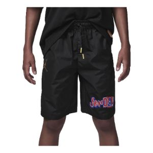 (GS) Air Jordan Woven Shorts 'Black Red' FV2833-010 sold by KicksCrew