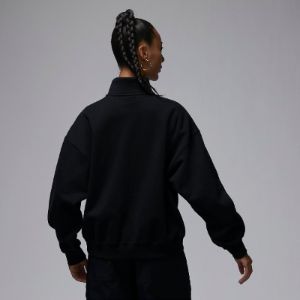 (WMNS) Air Jordan Flight Fleece Top 'Black' FD7222-010 sold by KicksCrew