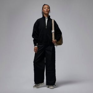 (WMNS) Air Jordan Flight Fleece Top 'Black' FD7222-010 sold by KicksCrew