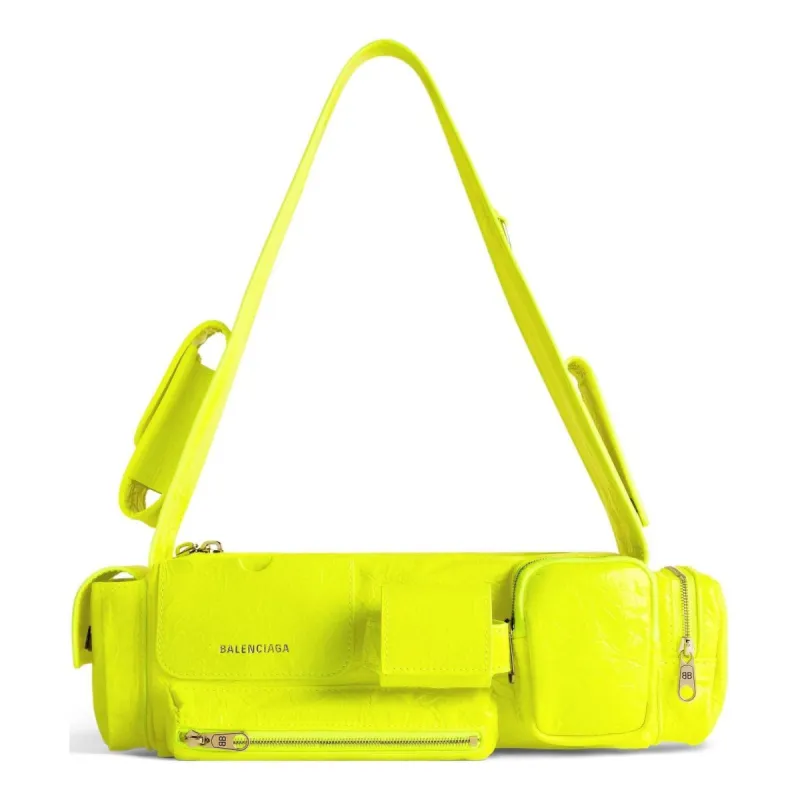 (WMNS) Balenciaga Superbusy Xs Sling Bag 'Fluo Yellow' 762516210CA7206 made by KicksCrew