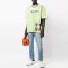 HERON PRESTON FW21 CTNMB Logo T-shirt 'Green White' HMAA025F21JER0025501 sold by KicksCrew