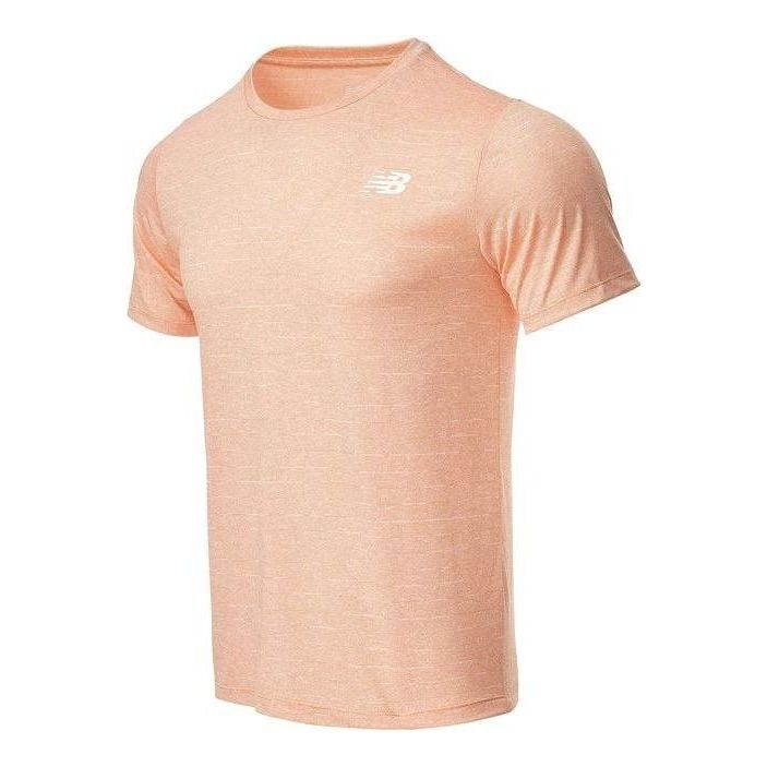 New Balance Tenacity Heather Tech T-Shirt 'Pink' AMT01012-2 sold by KicksCrew