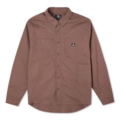 Converse Carpenter Pocket Button Down Long Sleeve Shirt 'Brazil Nut' 10022950-A04 sold by KicksCrew