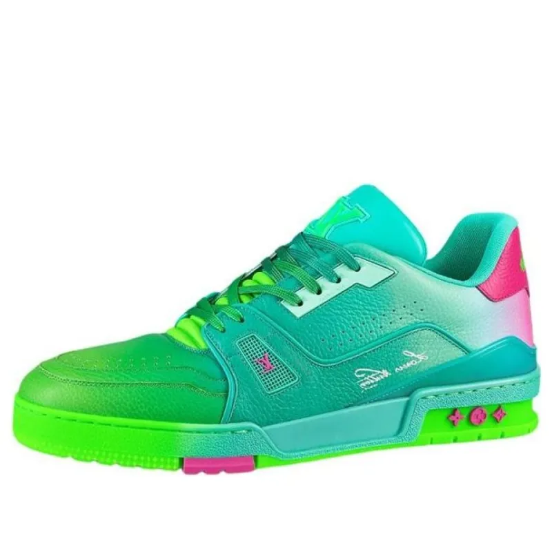 LOUIS VUITTON Trainer Sneakers 'Teal Green' 1A9TRQ sold by KicksCrew
