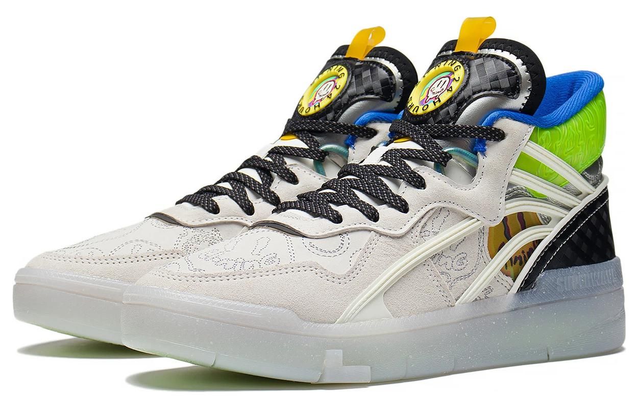 (WMNS) Li-Ning Superwave Mid 'White Blue Green' AGCS284-1 sold by KicksCrew product image thumbnail 3