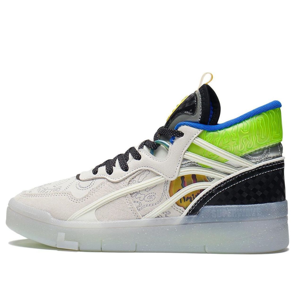 (WMNS) Li-Ning Superwave Mid 'White Blue Green' AGCS284-1 sold by KicksCrew