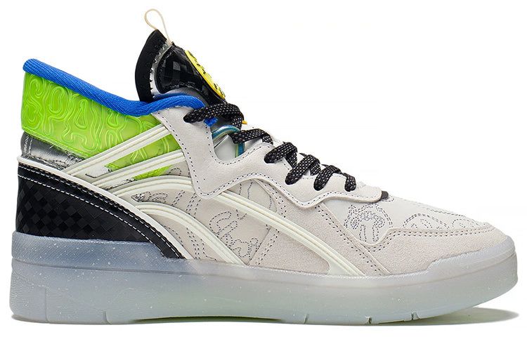 (WMNS) Li-Ning Superwave Mid 'White Blue Green' AGCS284-1 sold by KicksCrew product image thumbnail 2