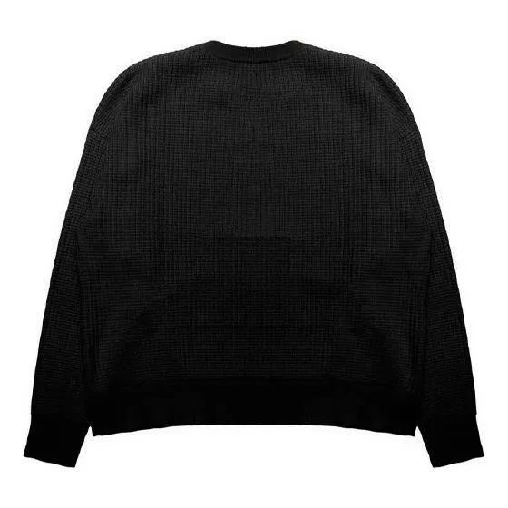 Drew House Mascot Waffle Sweater 'Black' DR-FW21-061 sold by KicksCrew product image thumbnail 2