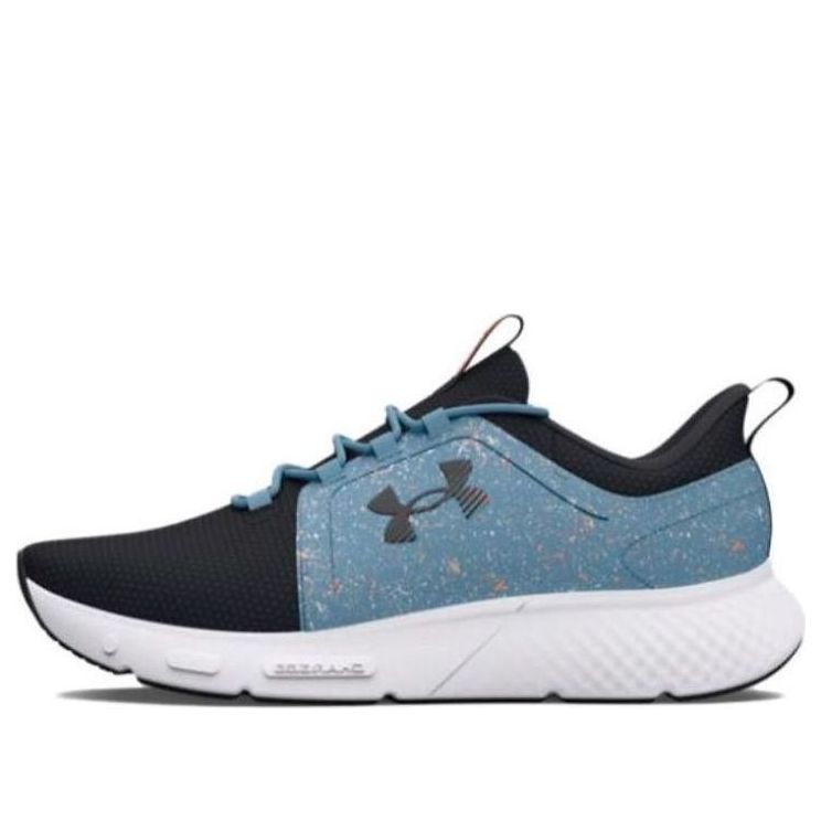 (WMNS) Under Armour Charged Propel Paint Splatter Sneakers 'Blue Black' 3026853-100 sold by KicksCrew