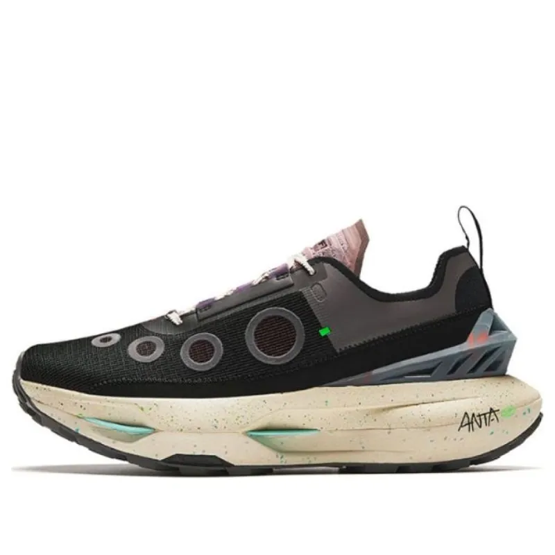 ANTA Champion Collection Running Sneakers 'Black Grey Pink' 112416609A-2 sold by KicksCrew