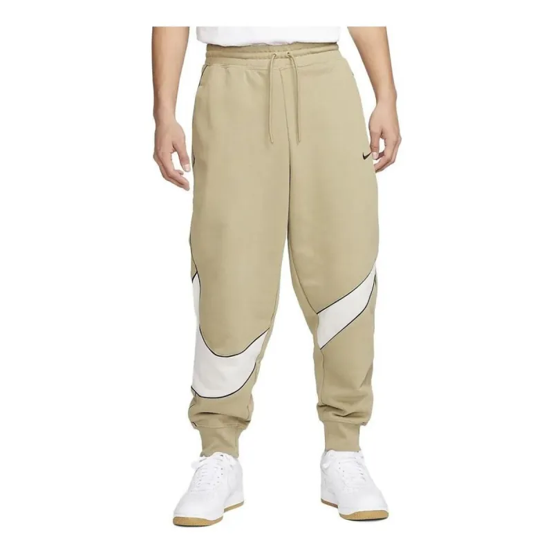 Nike Sportswear Big Swoosh Sweatpants (Asia Sizing) 'Nautral Olive Light Bone' DX0565-276 sold by KicksCrew