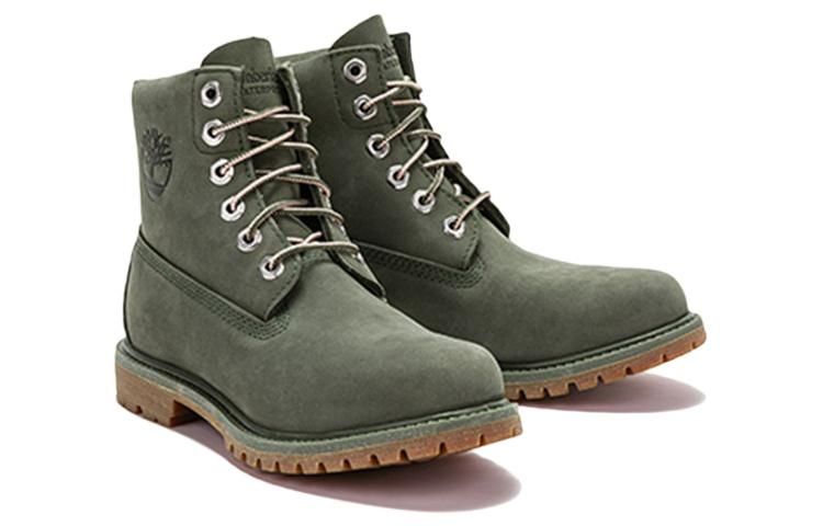 (WMNS) Timberland Nellie 6 Inch Waterproof Boots 'Dark Green Nubuck' A44JU sold by KicksCrew product image thumbnail 3