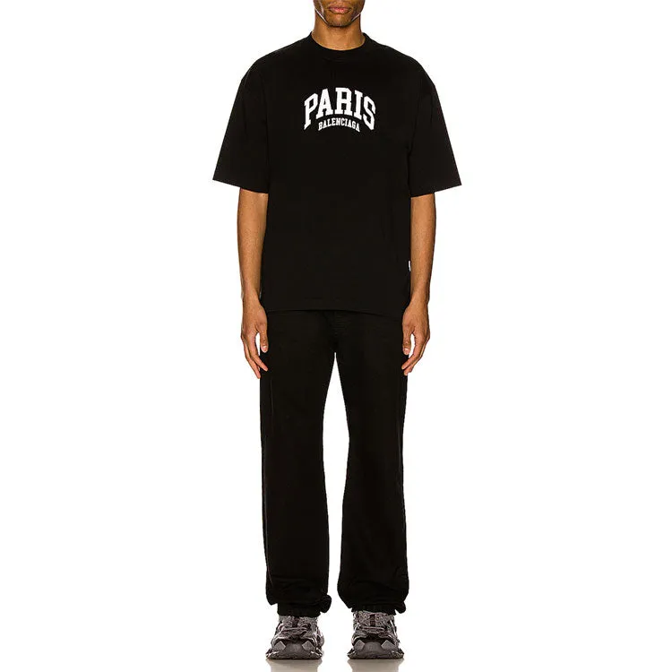 Balenciaga Cities Paris T-Shirt Medium Fit 'Black' 612966TLVL71070 sold by KicksCrew product image thumbnail 3