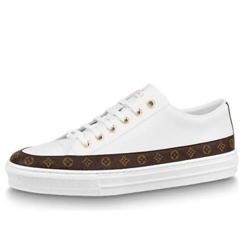(WMNS) LOUIS VUITTON Stellar Sneakers 'White with Monogram Deco' 1A8NDV sold by KicksCrew