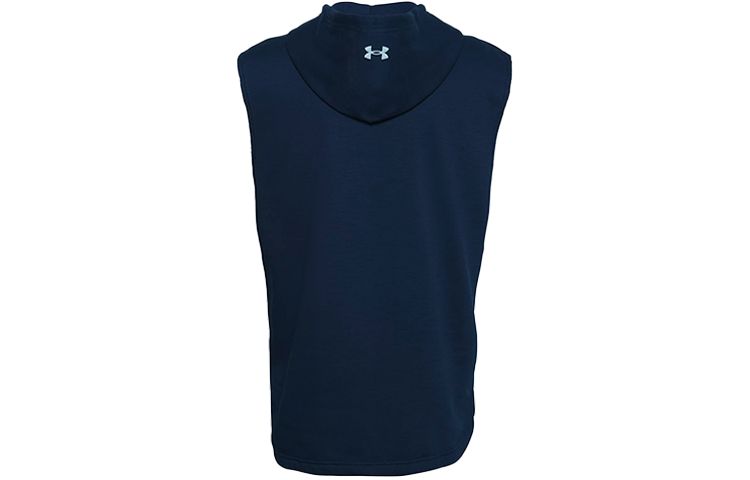 Under Armour Project Rock Disrupt Sleeveless Hoodie 'Navy Blue' 1357183-408 sold by KicksCrew product image thumbnail 2