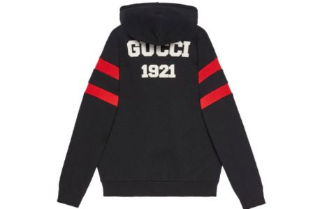 (WMNS) GUCCI 100 Cotton Hoodie 'Black' 660282-XJDW6-1152 sold by KicksCrew