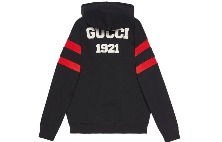 (WMNS) GUCCI 100 Cotton Hoodie 'Black' 660282-XJDW6-1152 sold by KicksCrew product image thumbnail 2