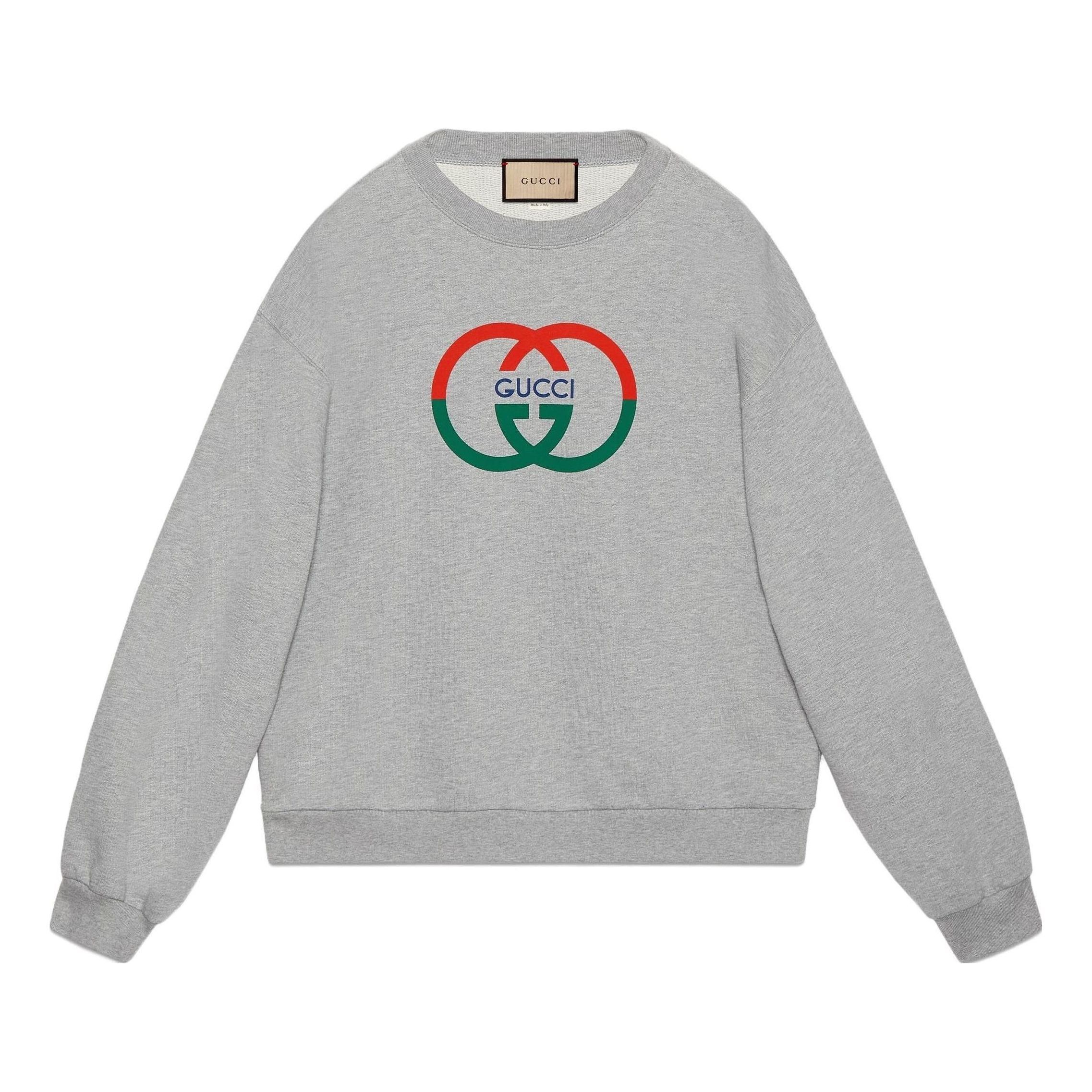 Gucci Cotton Jersey Printed Sweatshirt 'Grey' 774244-XJGAY-1230 sold by KicksCrew