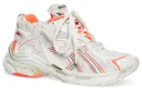 (WMNS) Balenciaga Runner Sneakers 'White Fluo Orange Mesh and Nylon' 677402W3RBM9770 sold by KicksCrew