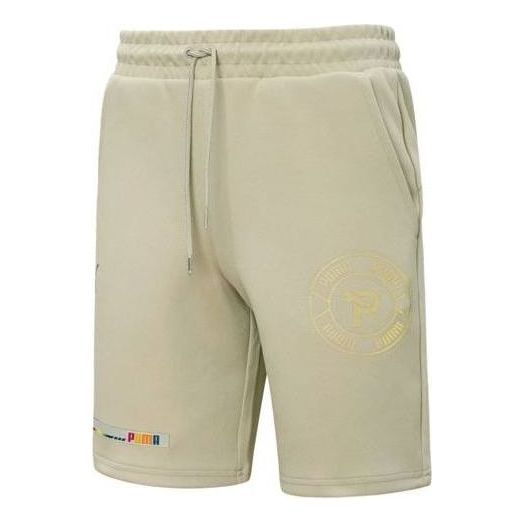 Puma Mix Badge Shorts 'Beige' 537041-64 sold by KicksCrew
