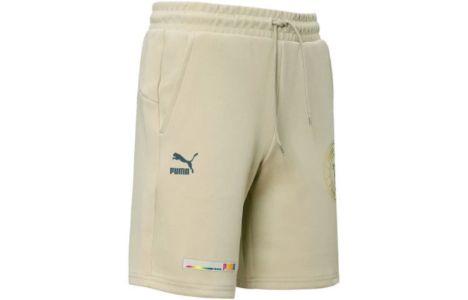 Puma Mix Badge Shorts 'Beige' 537041-64 sold by KicksCrew