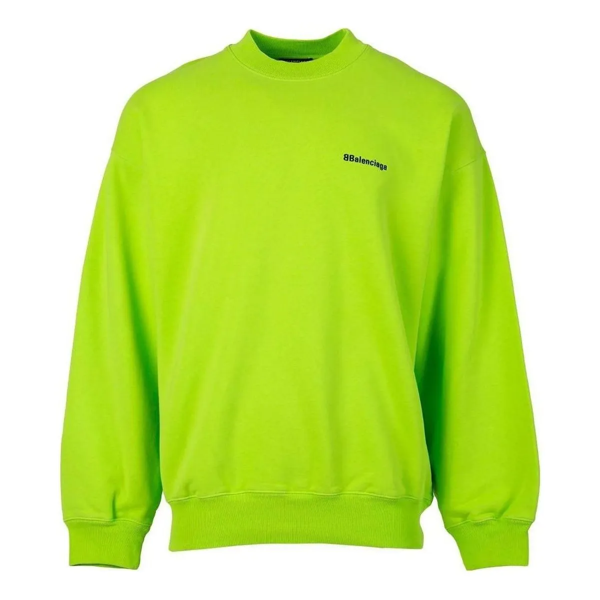 Balenciaga Contrasting Logo Sweatshirt 'Lime' 671125TKVB57072 sold by KicksCrew
